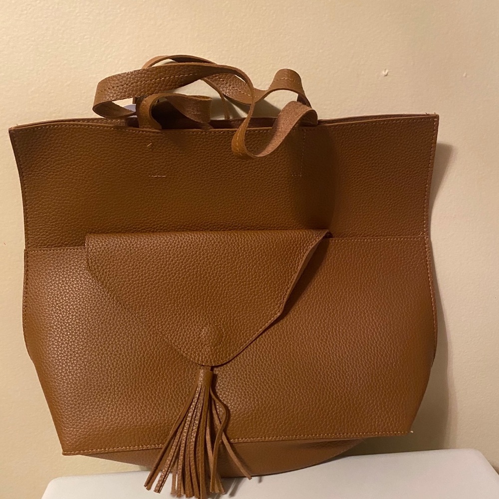 Brown tote Bag